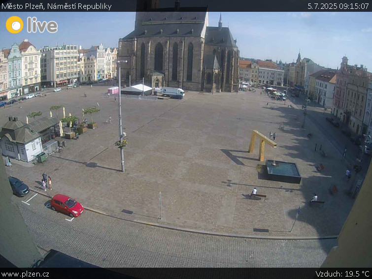 Město Plzeň - Náměstí Republiky - 5.7.2025 v 09:15 Město Plzeň - Náměstí Republiky - 5.7.2025 v 09:15