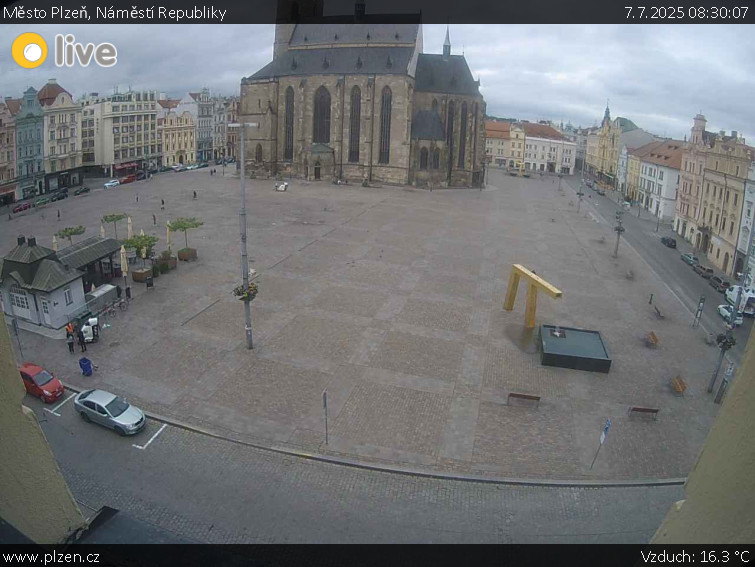 Město Plzeň - Náměstí Republiky - 7.7.2025 v 08:30 Město Plzeň - Náměstí Republiky - 7.7.2025 v 08:30