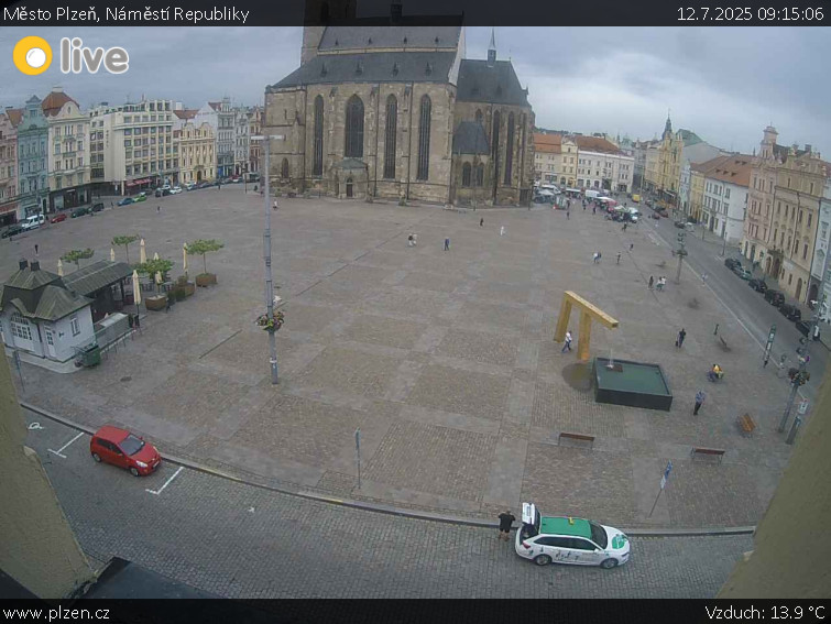 Město Plzeň - Náměstí Republiky - 12.7.2025 v 09:15 Město Plzeň - Náměstí Republiky - 12.7.2025 v 09:15