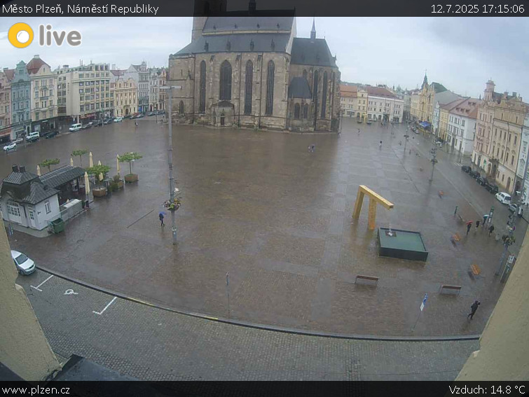 Město Plzeň - Náměstí Republiky - 12.7.2025 v 17:15 Město Plzeň - Náměstí Republiky - 12.7.2025 v 17:15