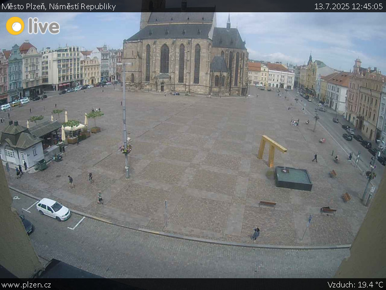 Město Plzeň - Náměstí Republiky - 13.7.2025 v 12:45 Město Plzeň - Náměstí Republiky - 13.7.2025 v 12:45
