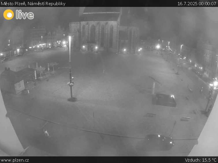 Město Plzeň - Náměstí Republiky - 16.7.2025 v 00:00 Město Plzeň - Náměstí Republiky - 16.7.2025 v 00:00