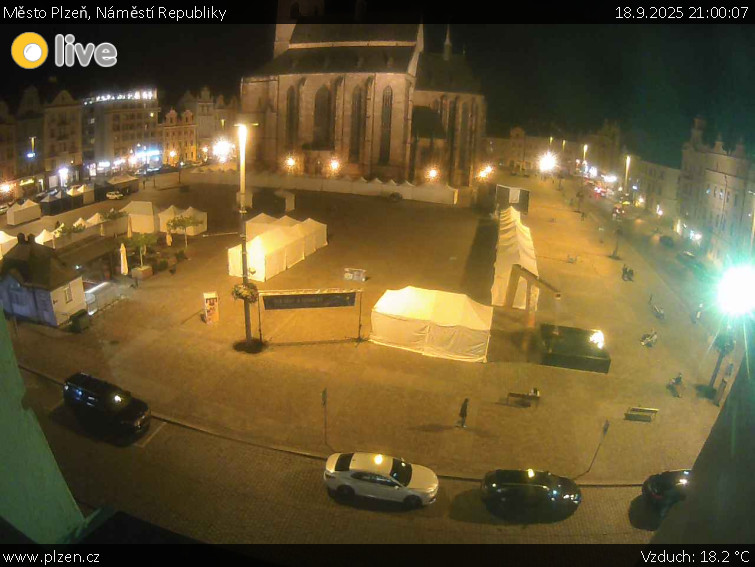 Město Plzeň - Náměstí Republiky - 18.9.2025 v 21:00