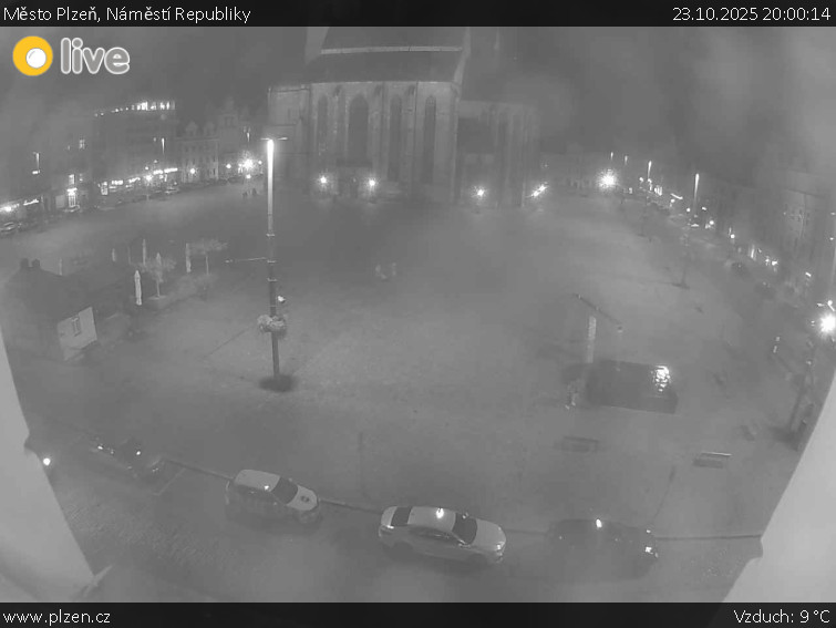 Město Plzeň - Náměstí Republiky - 23.10.2025 v 20:00 Město Plzeň - Náměstí Republiky - 23.10.2025 v 20:00