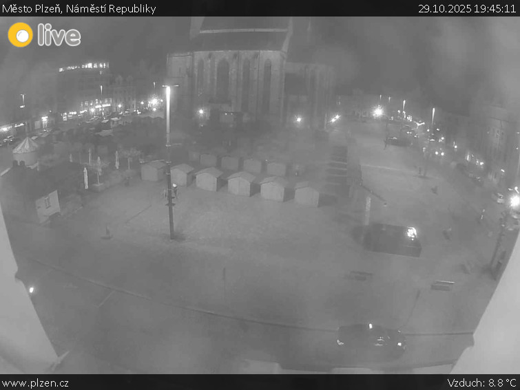 Město Plzeň - Náměstí Republiky - 29.10.2025 v 19:45 Město Plzeň - Náměstí Republiky - 29.10.2025 v 19:45