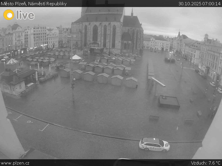 Město Plzeň - Náměstí Republiky - 30.10.2025 v 07:00 Město Plzeň - Náměstí Republiky - 30.10.2025 v 07:00