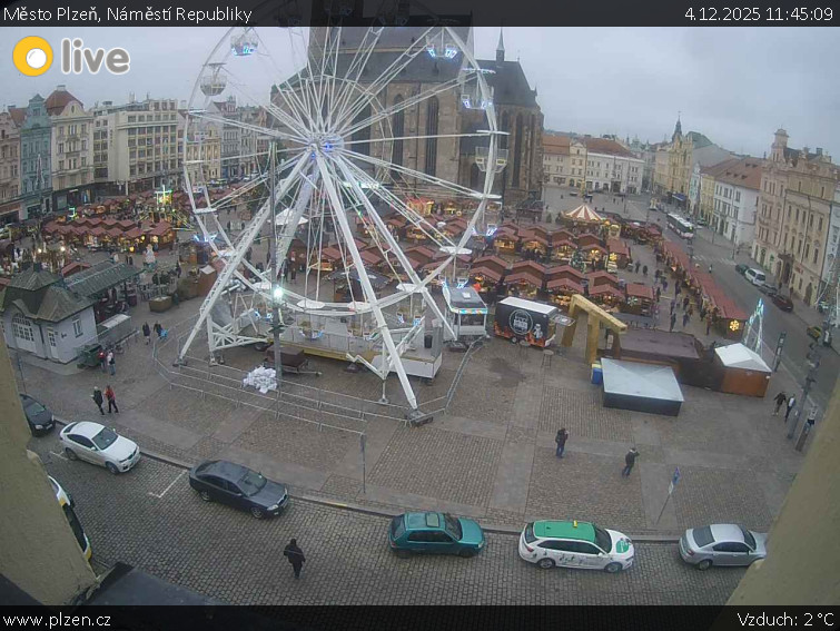Město Plzeň - Náměstí Republiky - 4.12.2025 v 11:45