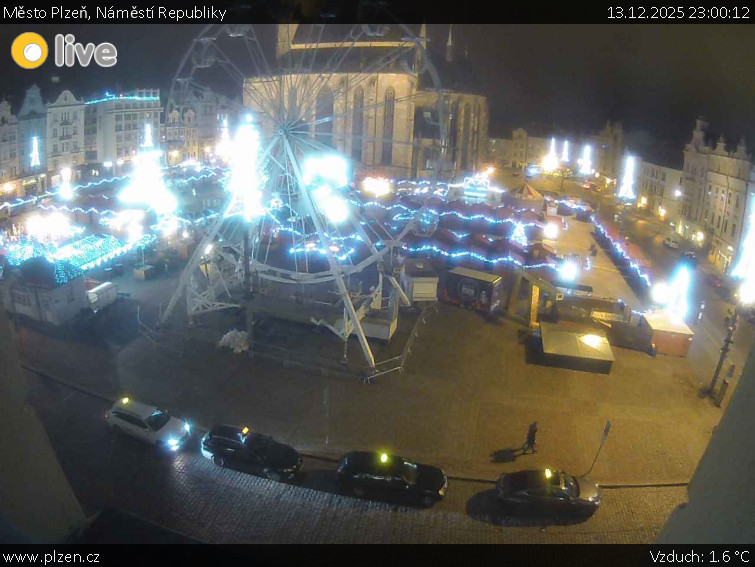 Město Plzeň - Náměstí Republiky - 13.12.2025 v 23:00