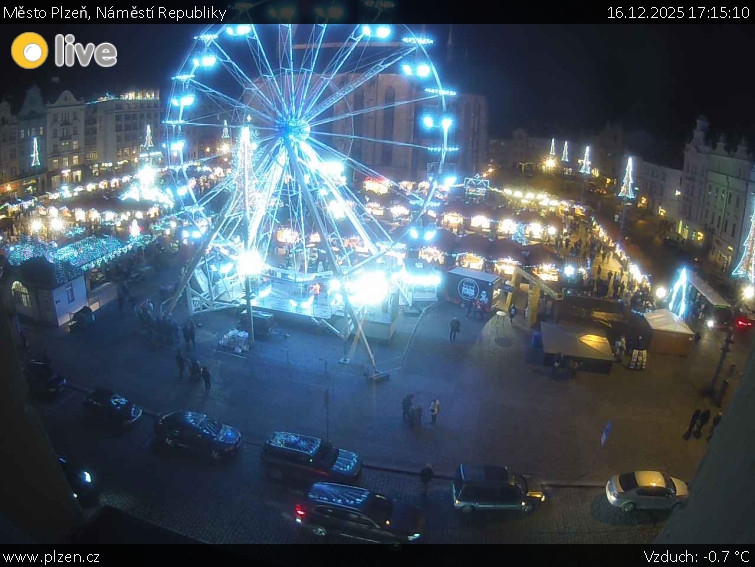 Město Plzeň - Náměstí Republiky - 16.12.2025 v 17:15