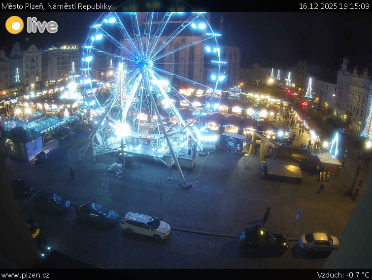 Město Plzeň - Náměstí Republiky - 16.12.2025 v 19:15