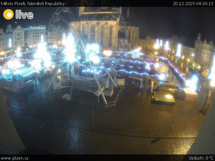Město Plzeň - Náměstí Republiky - 20.12.2025 v 04:30