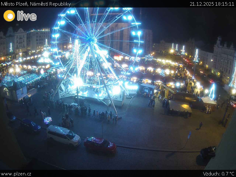 Město Plzeň - Náměstí Republiky - 21.12.2025 v 18:15