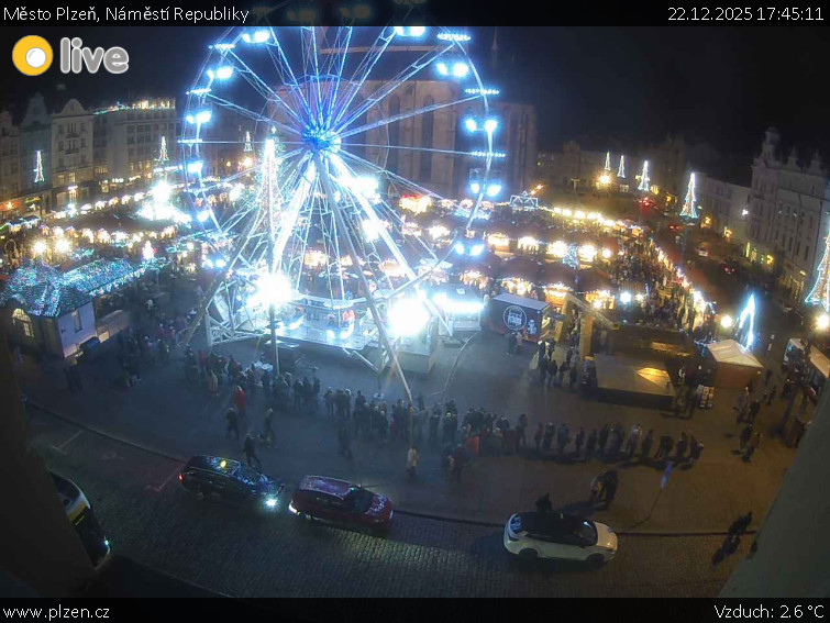 Město Plzeň - Náměstí Republiky - 22.12.2025 v 17:45