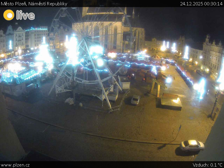 Město Plzeň - Náměstí Republiky - 24.12.2025 v 00:30