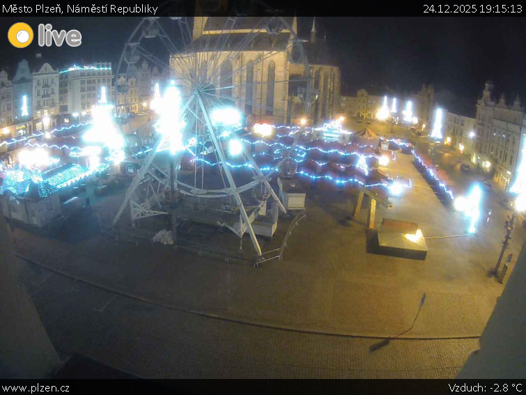 Město Plzeň - Náměstí Republiky - 24.12.2025 v 19:15
