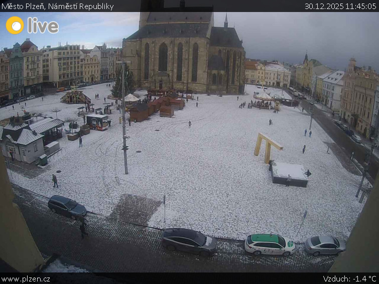 Město Plzeň - Náměstí Republiky - 30.12.2025 v 11:45
