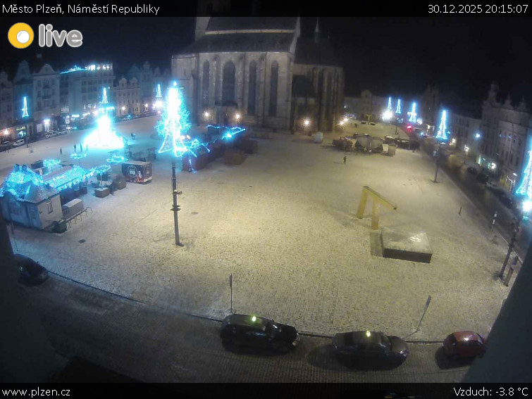 Město Plzeň - Náměstí Republiky - 30.12.2025 v 20:15