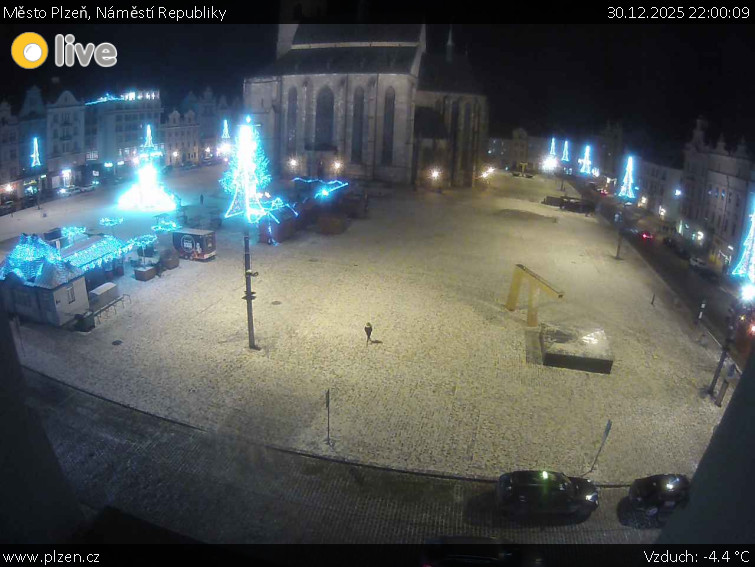 Město Plzeň - Náměstí Republiky - 30.12.2025 v 22:00