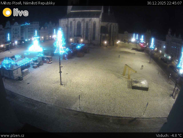 Město Plzeň - Náměstí Republiky - 30.12.2025 v 22:45