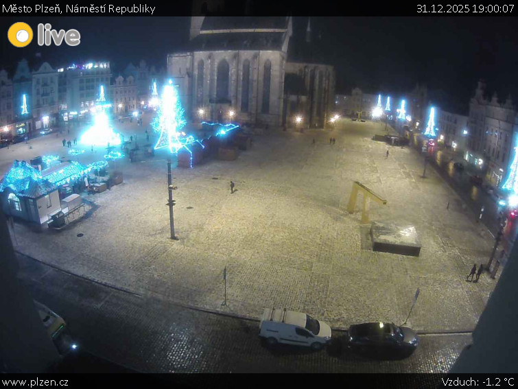 Město Plzeň - Náměstí Republiky - 31.12.2025 v 19:00