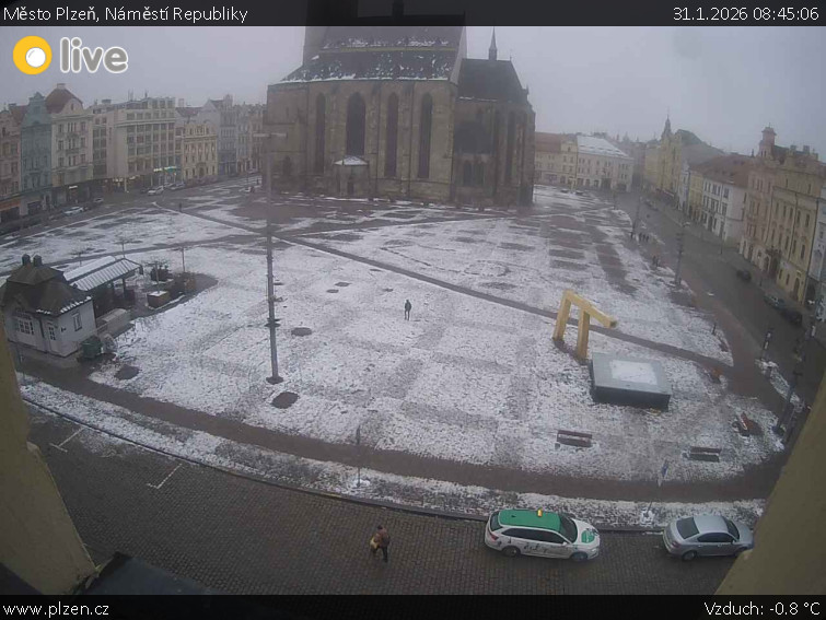 Město Plzeň - Náměstí Republiky - 31.1.2026 v 08:45