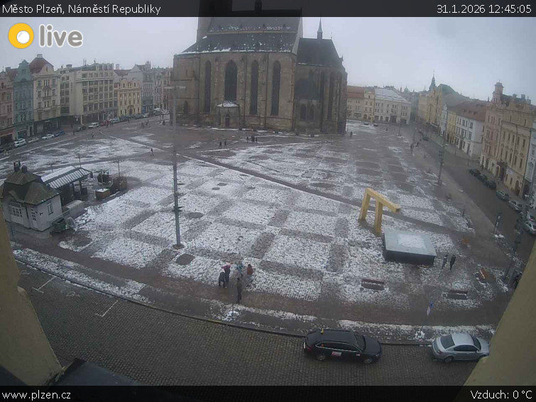 Město Plzeň - Náměstí Republiky - 31.1.2026 v 12:45