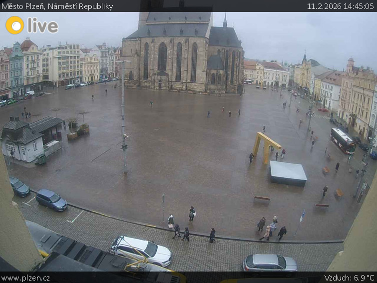 Město Plzeň - Náměstí Republiky - 11.2.2026 v 14:45