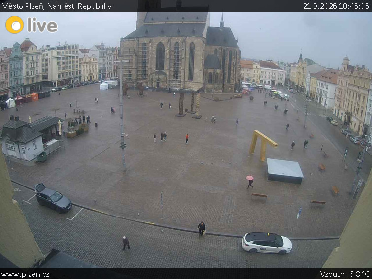 Město Plzeň - Náměstí Republiky - 21.3.2026 v 10:45