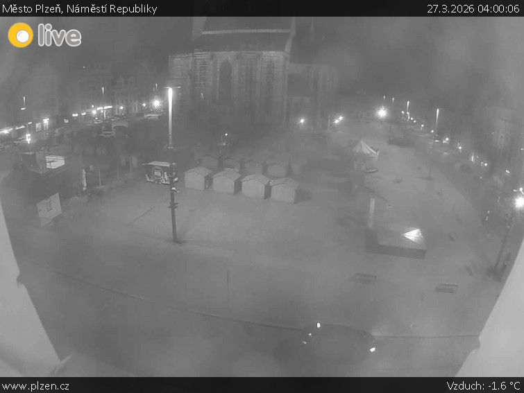 Město Plzeň - Náměstí Republiky - 27.3.2026 v 04:00