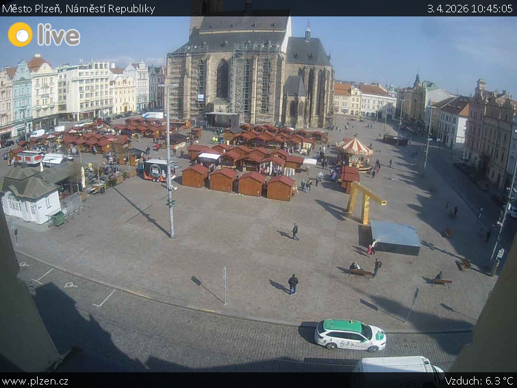 Město Plzeň - Náměstí Republiky - 3.4.2026 v 10:45
