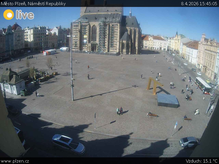 Město Plzeň - Náměstí Republiky - 8.4.2026 v 15:45