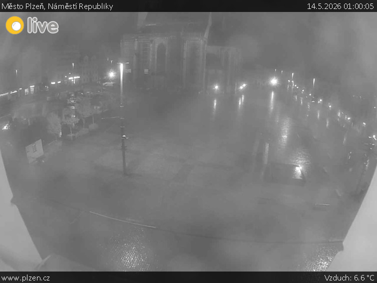 Město Plzeň - Náměstí Republiky - 14.5.2026 v 01:00