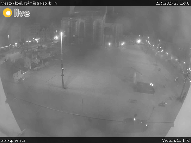 Město Plzeň - Náměstí Republiky - 21.5.2026 v 23:15