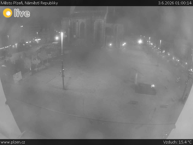 Město Plzeň - Náměstí Republiky - 3.6.2026 v 01:00