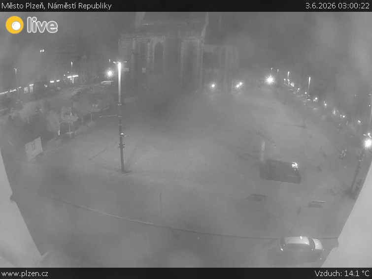 Město Plzeň - Náměstí Republiky - 3.6.2026 v 03:00