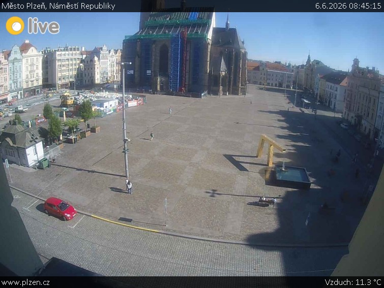 Město Plzeň - Náměstí Republiky - 6.6.2026 v 08:45