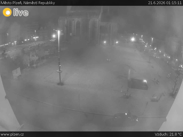 Město Plzeň - Náměstí Republiky - 21.6.2026 v 01:15