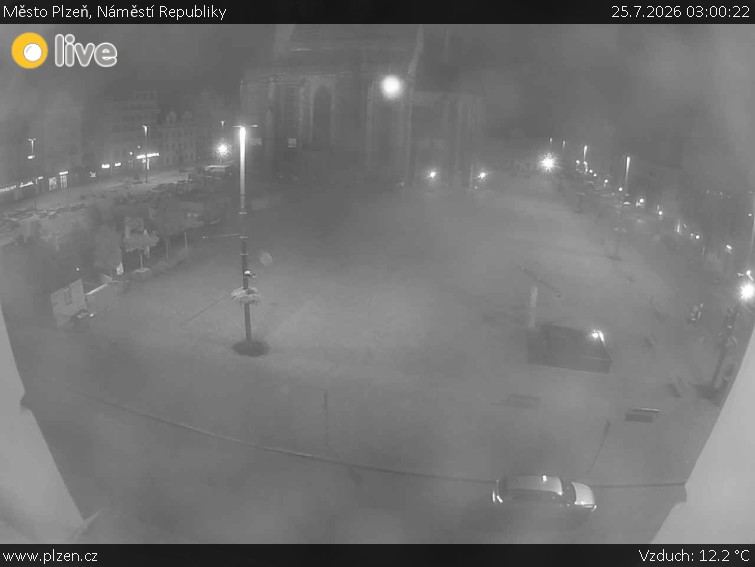 Město Plzeň - Náměstí Republiky - 25.7.2026 v 03:00