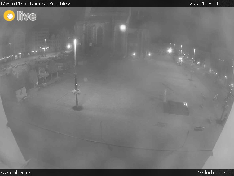 Město Plzeň - Náměstí Republiky - 25.7.2026 v 04:00