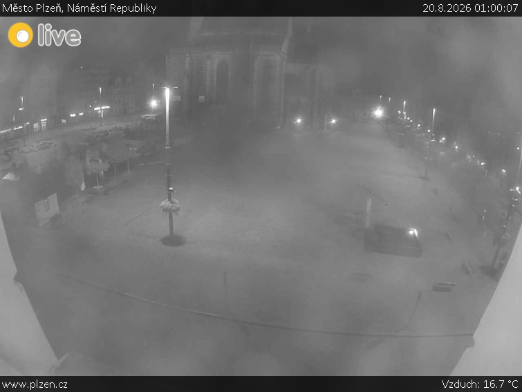 Město Plzeň - Náměstí Republiky - 20.8.2026 v 01:00