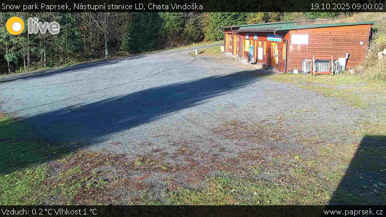 Snow park Paprsek - Nástupní stanice LD, Chata Vindoška - 19.10.2025 v 09:00 Snow park Paprsek - Nástupní stanice LD, Chata Vindoška - 19.10.2025 v 09:00