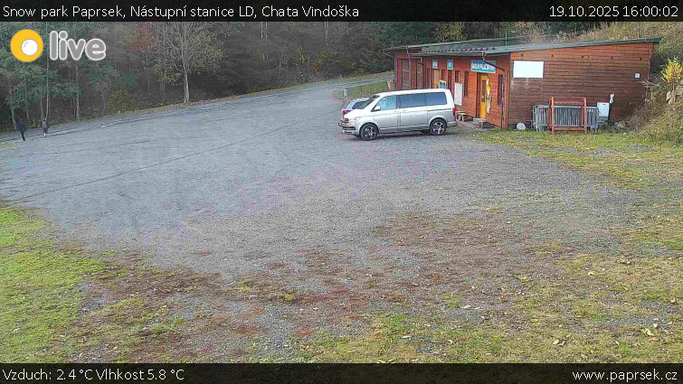 Snow park Paprsek - Nástupní stanice LD, Chata Vindoška - 19.10.2025 v 16:00 Snow park Paprsek - Nástupní stanice LD, Chata Vindoška - 19.10.2025 v 16:00