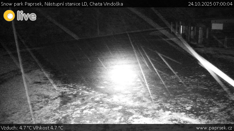 Snow park Paprsek - Nástupní stanice LD, Chata Vindoška - 24.10.2025 v 07:00
