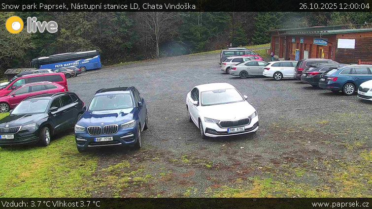 Snow park Paprsek - Nástupní stanice LD, Chata Vindoška - 26.10.2025 v 12:00 Snow park Paprsek - Nástupní stanice LD, Chata Vindoška - 26.10.2025 v 12:00