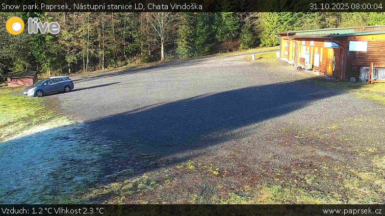 Snow park Paprsek - Nástupní stanice LD, Chata Vindoška - 31.10.2025 v 08:00