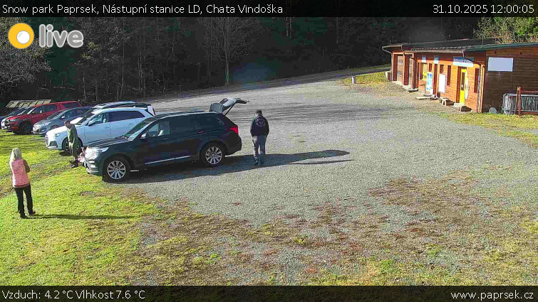 Snow park Paprsek - Nástupní stanice LD, Chata Vindoška - 31.10.2025 v 12:00