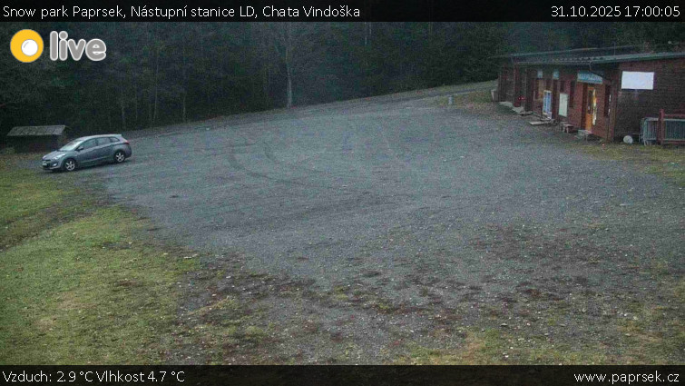 Snow park Paprsek - Nástupní stanice LD, Chata Vindoška - 31.10.2025 v 17:00