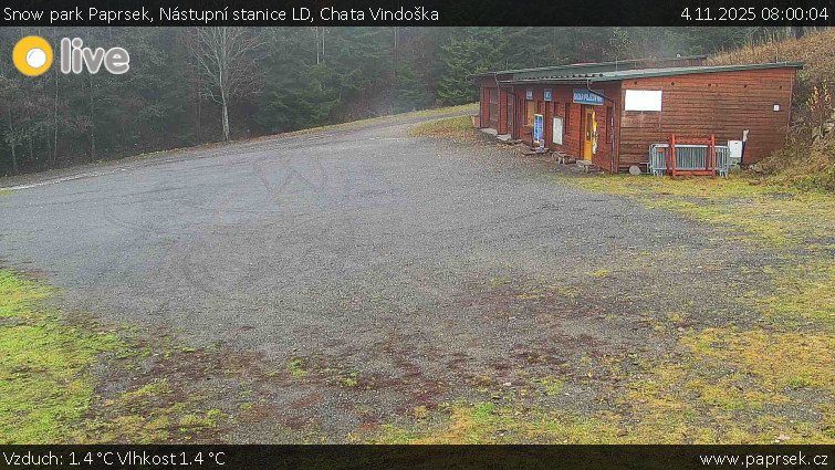 Snow park Paprsek - Nástupní stanice LD, Chata Vindoška - 4.11.2025 v 08:00