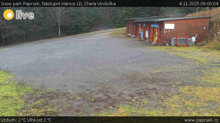 Snow park Paprsek - Nástupní stanice LD, Chata Vindoška - 4.11.2025 v 09:00