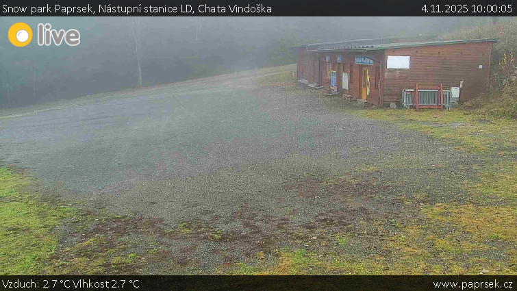 Snow park Paprsek - Nástupní stanice LD, Chata Vindoška - 4.11.2025 v 10:00